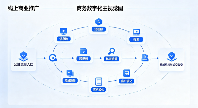 岑溪市线上商业推广怎么做？全域流量闭环搭建与低成本转化实战指南